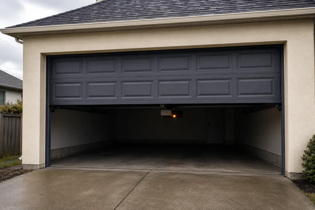 garage door stops halfway